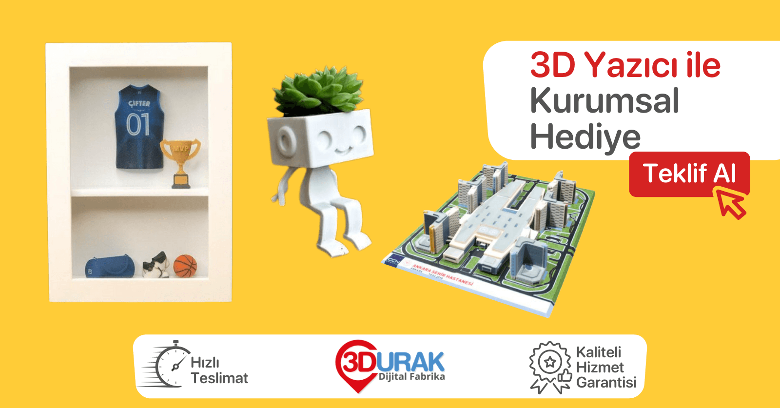 3D YAZICILAR İLE KURUMSAL HEDİYELER