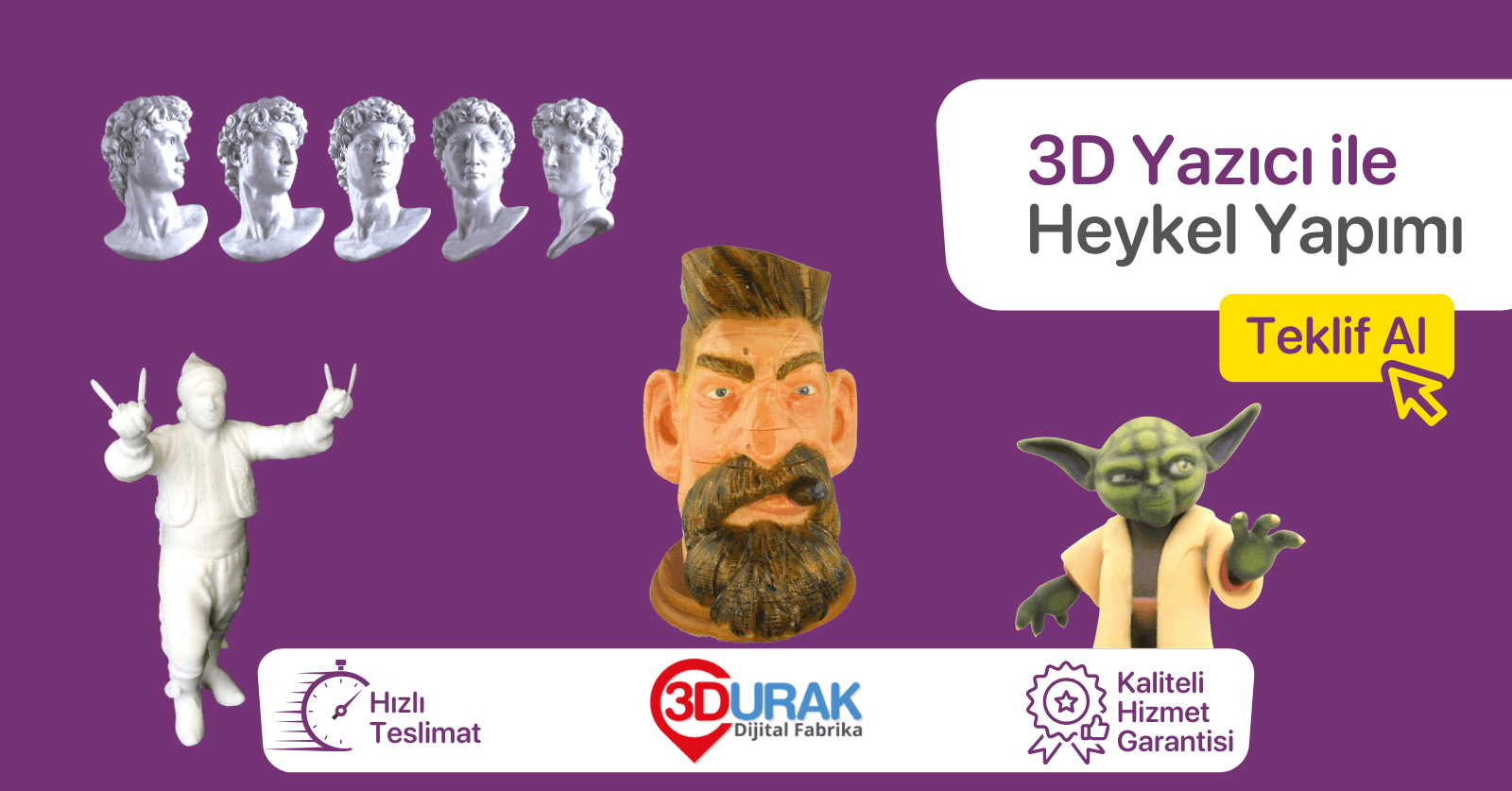 3D YAZICI İLE HEYKEL YAPIMI